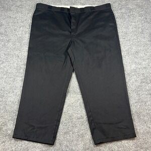 Dickies 874 Original Fit Crop Pants Mens 50x32 Black High Rise Straight Workwear